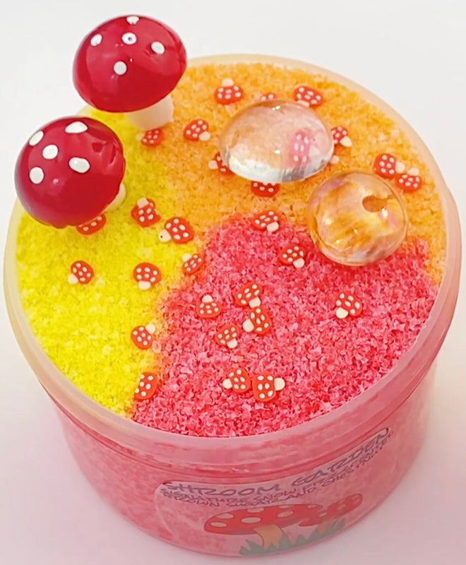 Shroom Garden snow fizz slime 6 oz jar